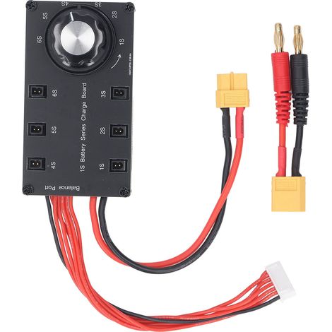 Carte de chargement série 1S, chargeur de batterie LiPo à 6 canaux, prise en charge PH2.0 A30 (1/5)