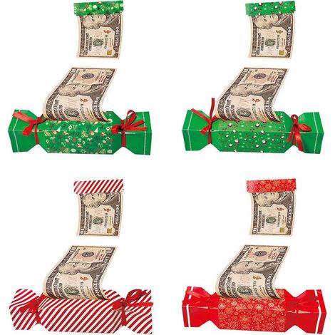 Boîte À Surprise Pour Argent - Boîte À Tirer En Forme De Bonbon - Pour Cadeaux De Noël - Lot De 4 (1/5)