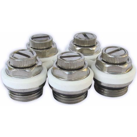 Heizkörperentlüfter vollautomatisch 1/2", 5er Set, Metallausführung