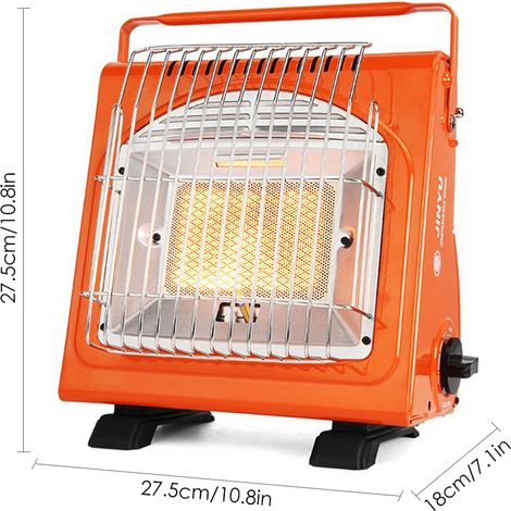 Chauffage d'espace Portable multifonctionnel, 1,7 kw, poêle à gaz en céramique réglable en fer pour l'extérieur, tente de Camping, pique-nique (1/5)