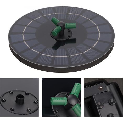 Solarbetriebene Springbrunnenpumpe, schwimmender RGB-LED-Vogelteich für die Gartengestaltung mit integriertem Akku, BSV-SP045L-zertifiziert (1/5)