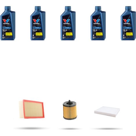 Kit tagliando 3 FILTRI e 5L OLIO compatibile con Chevrolet HHR 2.4 16V 125KW dal 2008 al 2011 (1/5)