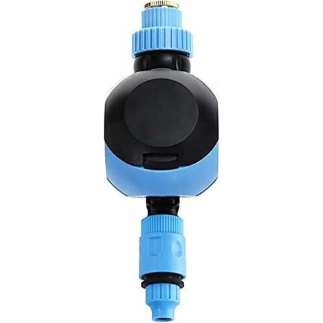 Minuteur d'arrosage, compteur d'eau de jardin, minuteur pour fleurs, commande de l'arrosage, cadran, code de solénoïde, minuterie, planificateur d'arrosage (couleur : bleu) (1/5)