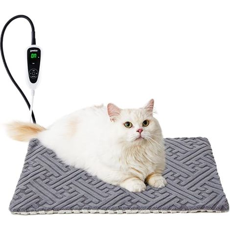 Tappetino riscaldante per gatti - temperatura regolabile su più livelli - cuccia riscaldata per gatti da interno con protezione anti-morso - cuciture resistenti - cani di piccola taglia (1/5)