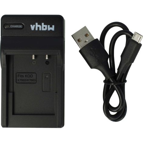 vhbw USB-C Ladegerät kompatibel mit Kodak EasyShare V1003, M380, M381, M420, V530, V603, V803, Z950 Kamera - Ladeschale + USB-C Kabel Ladeanzeige (1/5)