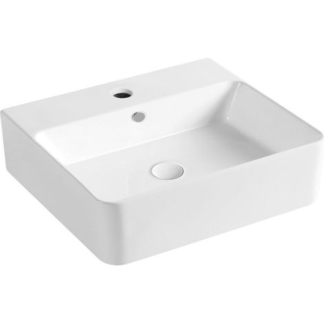 Lavabo NEASA en céramique 52x42cm, blanc