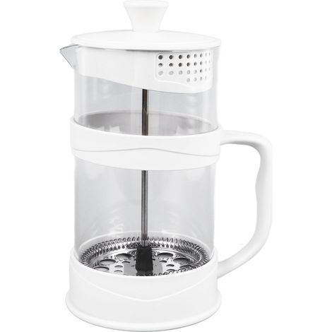 Cafetière à piston French Press 1000ml Verre borosilicate double paroi isolation thermique pour café et thé usage bureau maison (1/5)