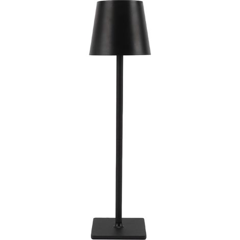 Kabellose Tischleuchte mit 3 Farben, stufenlos dimmbar, 2000 mAh, minimalistisches, wiederaufladbares LED-Schreibtischlicht für Schlafzimmer und Wohnzimmer, Schwarz (1/5)