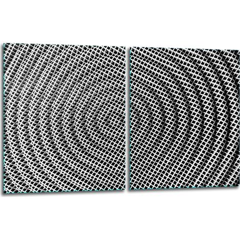 2 plaques de protection en verre pour cuisinière 40x52, élégantes (1/5)