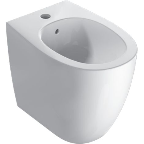Bidet sur pied en céramiquemulti 54x36 cm Globo 4All MD011BI  Blanc - Céramique