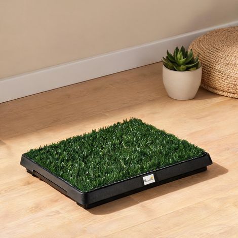 Couchage pour chien coloris vert en plastique 63 x 51 x 6 cm (1/5)