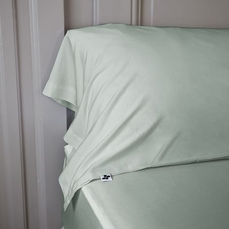 Taie de traversin en bambou 85x185 cm vert d'eau