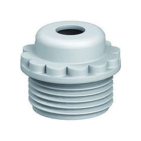 OBO Bettermann Raccord fileté à visser version ouverte M20 polyéthylène gris clair RAL 7035, 2032015