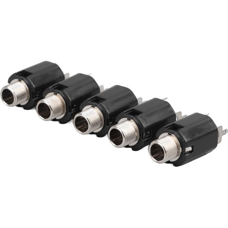 Prise Jack 6,35mm pour guitare électrique, connecteur stéréo 3 broches à souder, améliore la transmission du signal, embase audio robuste (1/5)