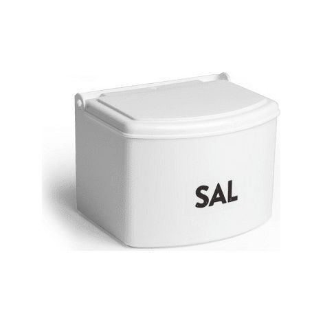 Salero plastico con tapa  Blanco
