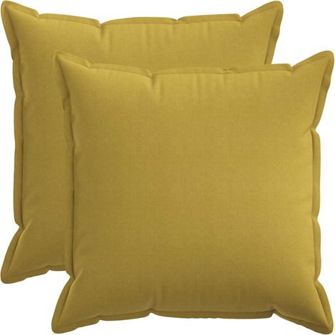 vidaXL Cushion Cover 2 pcs HOUTEN Light Green 55 x 55 cm Faux Linen (1/5)