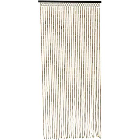 Rideau en bambou naturel 90 x 200 cm pour porte