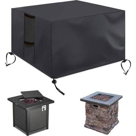 Housse de foyer à gaz 213x132x72CM, housse de barbecue étanche 420D, housse de protection pour meubles de jardin, coupe-vent et résistante aux UV (1/5)