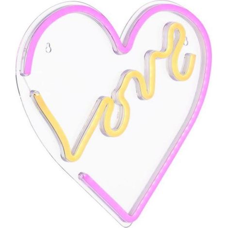 Lampada cuore love neon led globo 28055 (1/2)