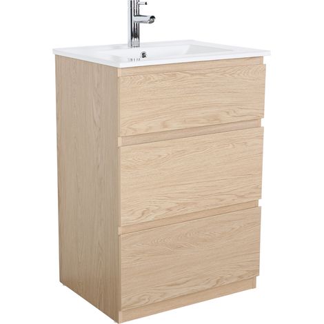 SORRENTO 60 cm Einzelwaschtischschrank auf Beinen