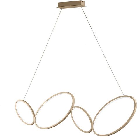 Suspension LED dimmable design moderne Rice - Or (1/2)