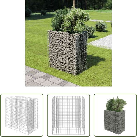 Hochbeet - Gabionen-Hochbeet Verzinkter Stahl 90×50×100 cm (1/5)