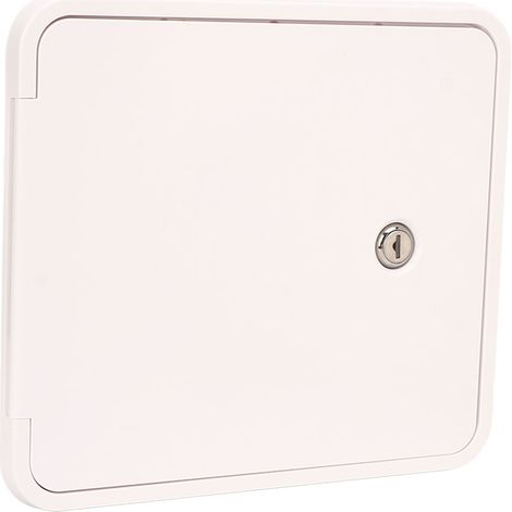 Trappe d'accès électrique carrée pour câble d'alimentation, pour camping-car, bateau, caravane ou véhicule de loisirs. (1/5)