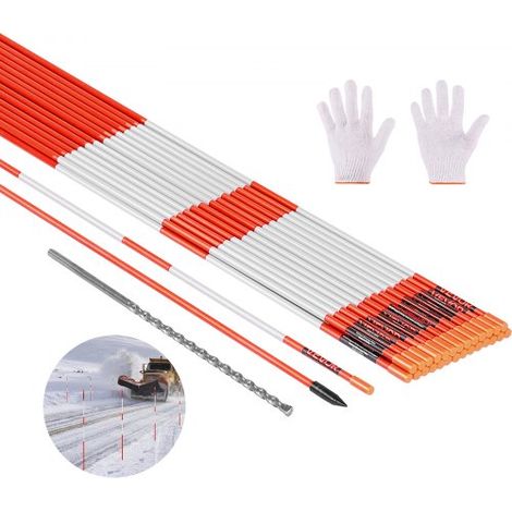Segnavia, 200 Pezzi, Φ6,35 x 1200 mm, Catarifrangenti ad Alta (1/5)