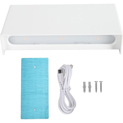 Luminaire mural LED rechargeable dimmable adhésif magnétique lumière bidirectionnelle pour salon couloir blanc [Lampe murale] + [LED] + [Dimmable rechargeable]