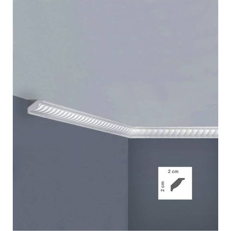 CORNICE POLISTIRENE CM.200 ART. X35 (SF35). Prezzo per 1 pezzo.