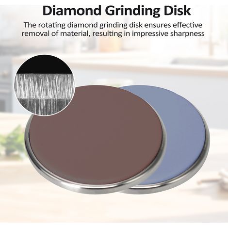 Grinding disc sharpener, sharpening stone wheel, blade tool knife kit compatible with bearing, 2 pieces (1/5)