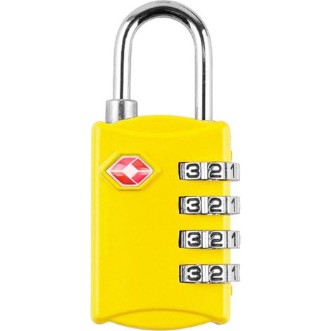 Cadenas de voyage homologués TSA pour bagages, cadenas pratiques pour valises, cadenas à combinaison à 4 chiffres pour armoires et valises de sport (1/5)