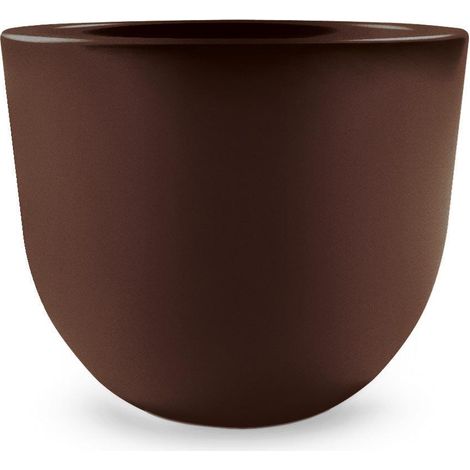 Vaso rotondo in resina "Eggy" 80 cm. Bronzo