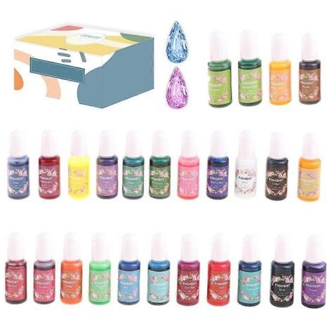 Colorant pour résine époxy, colorant UV liquide, pigment translucide pour résine époxy (1/5)