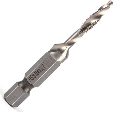 Mèche à tarauder conique HSS M4 avec douille hexagonale 1/4" pour outil électrique (1/5)
