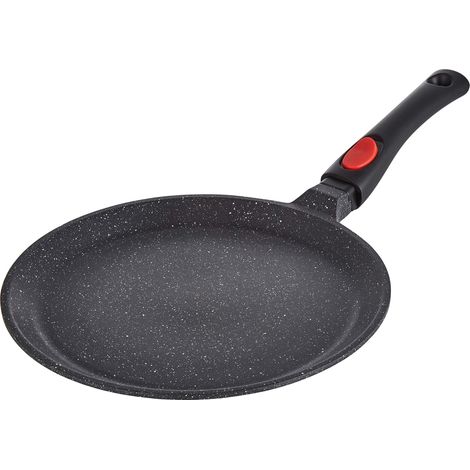 KAMBERG Crepiera 28 cm, Manico Rimovibile, Ghisa di Alluminio, Rivestimento Antiaderente di Alta Performance Pietra, Tutti Fornelli y induzione, Senza PFOA (1/4)