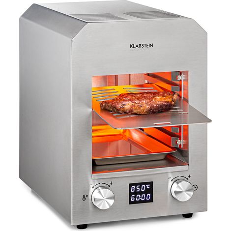 Hannibal Hochtemperaturgrill Indoor 2.200W 850°C Edelstahl silber