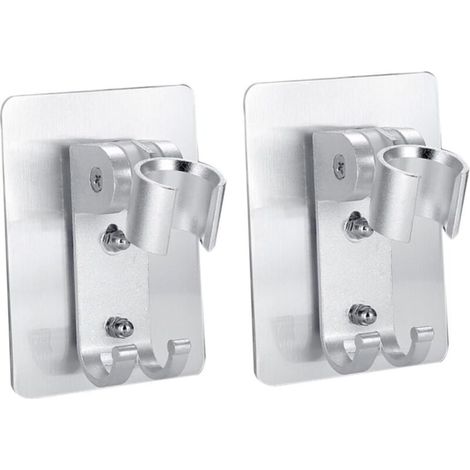 Shower head holder, space aluminum bracket, shower arm bracket (2 pieces) (1/5)