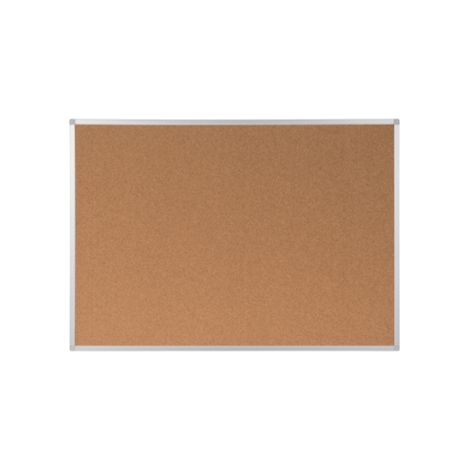 Pinnwand Ayda Maße der Oberfläche: 90 x 60 cm (B x H) Schrauben Dübel Kork Material des Rahmens: Aluminium eloxiert braun (1/4)