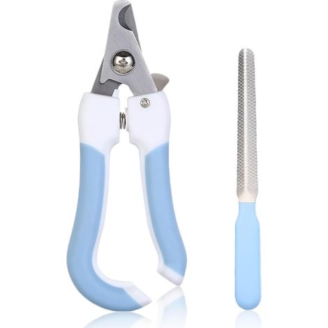 Coupe Ongles pour Chien et Chat, Coupe Ongle avec Cran de Sécurité, Acier Inoxydable Chien ou Chat Toilettage Coupe Ongles avec Lime à Ongles pour Animaux de Compagnie (1/5)