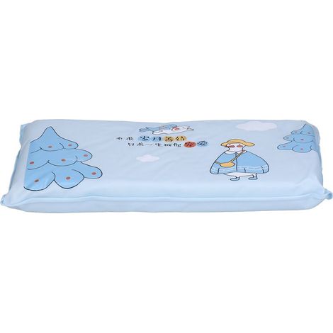 Coussin rafraîchissant glacé bleu ciel, idéal pour l'été, pour adultes, étudiants et la maison. (1/4)