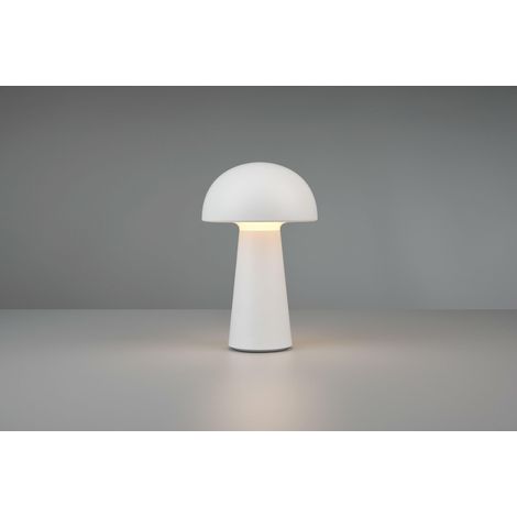 Lennon Mushroom Sobremesa Led IP44 Blanco USB Trio Iluminación
