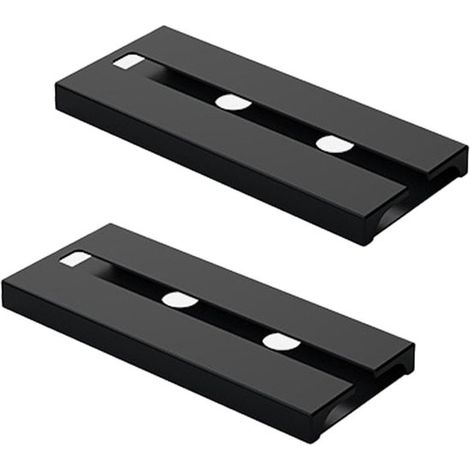 Soporte para copas de vino - Ahorra espacio - Juego de 2 piezas - Negro - Material HIPS (1/2)