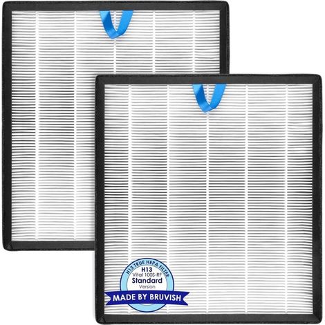 (2 Pièces) Vital 100s Remplacement Filtre Compatible avec le Levoit Purificateur d'air Vital 100S, Vital 100S H13 True Filter HEPA, Filtres en Carbone Activés 3-en-1, Remplacer vital 100S-RF (1/5)