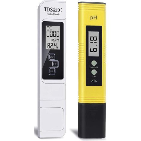 Schwimmbadwasser-Tester, pH-Meter, 3-in-1-TDS-Tester, Leitfähigkeitsmessgerät und Thermometer, digitaler Wasserqualitätstester für Trinkwasser, Schwimmbäder (1/5)