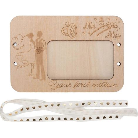 Kreative Geldbörse aus Holz für Ihre erste Million – Bargeldgeschenk, Geburtstagsgeschenk, Hochzeitsgeschenk, Schreibtischdekoration