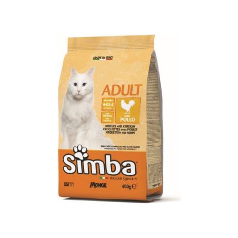 1PZ MONGE SIMBA GATTO GR.400 CROCCANTINI POLLO