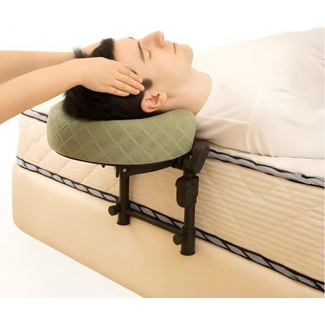 Appuye-tête de massage pour le lit, Berceau de visage de massage réglable à la maison, Kit de table de massage portable pour le matelas de sommeil, Oreiller face vers le bas après chirurgie oculaire