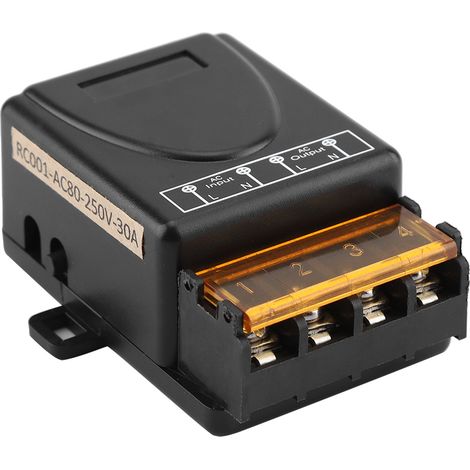 3000W Relais Sans Fil Interrupteur Télécommandé Unidirectionnel Récepteur Émetteur (AC80-250V) (1/5)