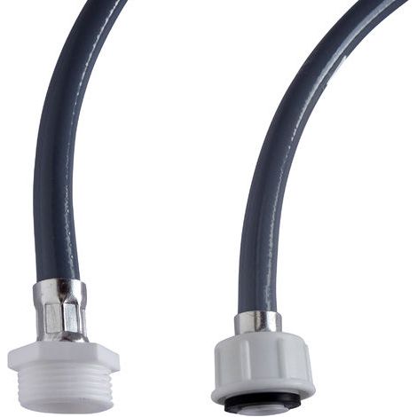 Rallonge d'alimentation pour machine à laver - Raccords droits MF 3/4" - L = 2m (1/5)
